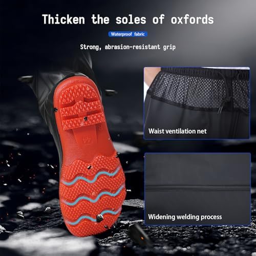 Waders with Boots for Men PVC Waterproof Fishing Hunting in Surfing Snow Removal Disaster Prevention Car Washing - Image 6